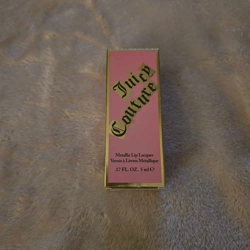 Juicy Couture Metallic Lip Lacquer - Femme Metalle 01 Pink - NIB